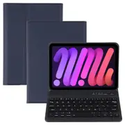 Ultra Thin Detachable Bluetooth Keyboard Leather Case For Ipad Mini 6 Blue Laptop Cases & Bags