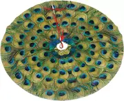 Peacock Feathers Circle Christmas Tree Skirt 36 in for Christmas Decorations Ski