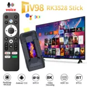 TV98 Voice Remote Control RK3528 Smart TV Stick WiFi6 8K Android 13.0 4GB+32GB