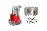 Melling Performance Helical Asymmetrical Oil Pump "Shark Tooth Pump" Suit SB Chev V8 & Pontiac 305 82-87 Uses 3/4" Pick-Up 25% More Volume