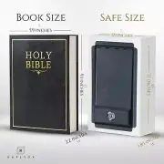Real Pages Portable Diversion Book Safe Combination Lock - Hollowed Bible Book