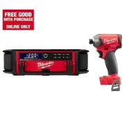 Milwaukee Radio Speaker M18 18V Li-Ion PACKOUT Cordless Built-In Charger