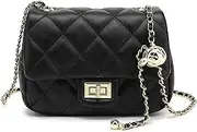 [LL LOPPOP] Quilted Crossbody Bags for Women, Fashion Ladies Shoulder Purse,Clutch Purses for Women with Chain Strap 2038