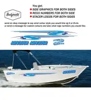 Stacer Decal Kit 2100mm long (no rego numbers)