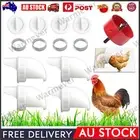 DIY Chicken Feeder RainProof Poultry Feeder Port Gravity Kit for Buckets Barrels