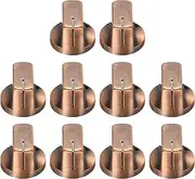 uxcell 10pcs Bronze Guitar Effect Pedal Knob, 9/16" Plastic Insert Electric Guitar Knobs for Amplifier Guitar Bass Volume Control