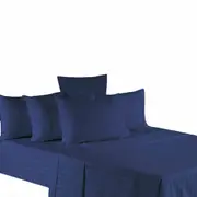 Ocean 1500TC Egyptian Cotton Stripe Sheet Set Single Double Queen King