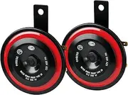 Hella DISC HORN BOX BLACK & RED DISC HIGHTONE 98MM 12V UNIV 012588291