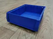 Blue Plastic Space Saving Storage Bin Tub Box Fit Van Caddy Shelving PK3209