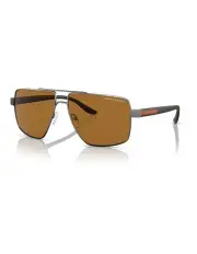[Armani Exchange] 0AX2037S Polarised Sunglasses in Matte Gunmetal