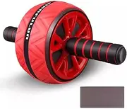 TOMVAES Non-slip Core Abdominal Roller Wheel, Ab Round Exercise Equipment for Core Workout with Anti-Slip Handles Apparatus Temper for Home Gym Fitness Device with Kneeling Pad