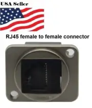 Panel mount CAT6 RJ45 connector mounting