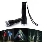 LIVABIT Tactical Ultra Bright Rechargeable Zoom LED Flashlight Torch SOS Strobe