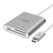 Unitek USB SD Card Reader, Aluminum 3-Slot USB 3.0 Type-C Flash Memory Card R...