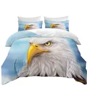 Wild Animal Art Paintings Eagle Head Quilt Cover