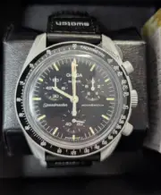 OMEGA x Swatch Speedmaster MoonSwatch Black Unisex Adult Watch - SO33M100