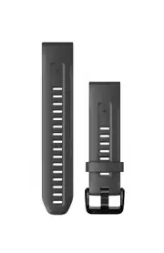 Garmin 010-13102-01 QuickFit 20 mm Graphite Silicone Replacement Watch Band
