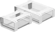 KITANDOVE 2pcs under Table Drawer Organizer Large Capacity Storage Box for Office Dorm Supplies Sleek Design Easy Access under Desk Storage for Desk Organization and Home Office