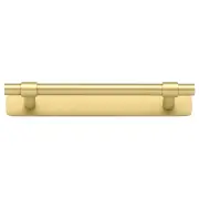 Helsinki Cabinet Pull w BackplateCTC128mm Brushed Gold PVD
