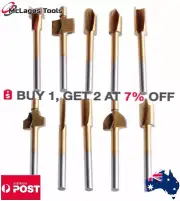 10Pcs/Set 3mm Titanium Mini Hss Router Bits Trimmer Shank For Dremel Rotary Tool