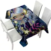 Fantasy Painting Angel of Starlight Tablecloth