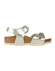 [Birkenstock] Rio Birko-Flor Narrow Children's Sandals in Gold