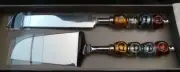 Pier 1 Imports Dessert Server..Cake Knife & Spatula.. New/Never Used..In Box.