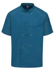 Red Kap mens Airflow Raglan Coat With Oilblok Chef s Jacket Teal With Teal Me...