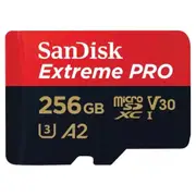 SanDisk Extreme Pro microSDXC Memory Card - 256GB UHS-1 - Class 10 - Read up to 200MB/S - Write up to 140MB/s - Get Faster App Performance [SDSQXCD-256G-GN6MA]