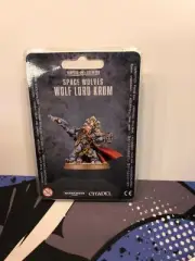 Warhammer 40k Space Wolves Wolf Lord Krom Sealed!