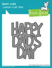 Lawn Fawn Giant Happy Dad's Day Die