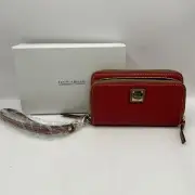 Dooney & Bourke Red Zip Wallet/ Wristlet
