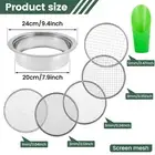 Soil Sieve Set Detachable Dirt Sifter Set With Shovel Meshes Riddle Sieve xdGts