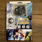 Sports Camera 1080P HD Video 30 FPS Waterproof Detachable Battery Brand New