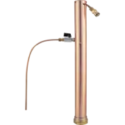 AlcoEngine Copper Reflux Still Top w/ Garden Hose Quick Disconnect (QD)