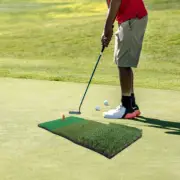 Portable Golf Mat 3-in-1 Practice Mat 60*30 Training Mat Hitting Mat Driving Pad