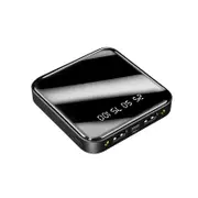 Mini 10000mAh Power Bank For Xiaomi Mi Power Bank Portable Charger External Battery LED Digital Display USB Powerbank - Black