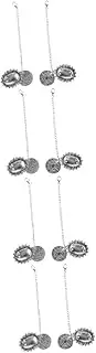 Ipetboom 4sets Graduation Cap Tassel Photo Charms Memorial Hanging Decor for DIY Graduation Photo Chains for Friends Classmates 2pcs*4