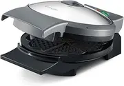 Breville the Crisp Control Waffle Maker, Brushed Stainless Steel, BWM250BSS