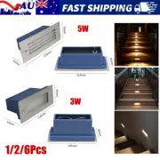 LED Stainless Steel Fence Brick Light Outdoor Garden Recessed Step Wall Lamp AU