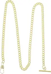 POPETPOP Men's Vests Pocket Watch Chain- Stainless Steel Chain， Clothes Hanging Chain for Pocket Watches Clothes Wallets Men Chains