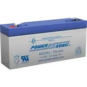 POWER SONIC PS630 6V 3.5 Amp Sla Battery F1 Terminal Sealed Lead Acid 6V 3.5 AMP SLA BATTERY