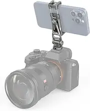 SmallRig Universal Metal Phone Holder with Cold Shoes and 1/4"-20 Threaded Hole 360° Rotation Cell Phone Camera Mount for Handy Shooting, Live-Streaming, Vlogging, Interviews -3559