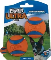 Chuckit Ultra Ball, Durable High Bounce Rubber Dog Ball, Launcher Compatible, 2