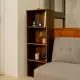 【H&R安室家】玩色木質四層櫃/書櫃(胡桃木色)BCF67A