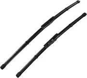 MCFPGFVKNA Wiper Front Wiper Blades Windshield Windscreen Front Window 22"+19" Compatible With Dacia Compatible With Renault Compatible With Sandero MK 2 2016 2017 2018 2019 wiper