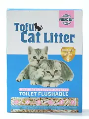 Tofu Cat Litter 11.2LB Clumping fast dust-free flushable less-tracking
