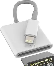 Lightning SD Card Reader for iPhone 14 13 12 Pro Max for Apple MFI Certified Adapter for iPad Digital Camera Photo Transfer Memory Accessories Adaptor Drive Stick Converter Lighting Storage Connection