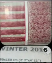 IKEA Vinter 2016 NEW Natural Jute Rug Red Stripe Reversible Flowers Floral NIP