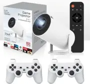 Mini Projector,Protable Projector and Game with 2 Wireless Controllers Game Pro